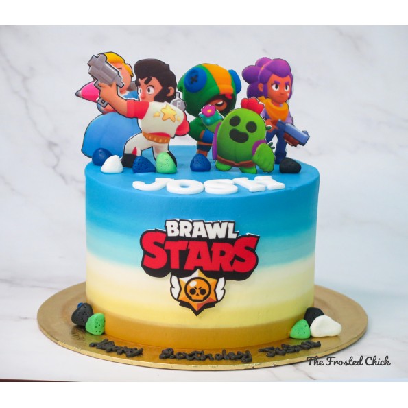 Brawl Stars Inspired Cake - brawl stars birthday cake singapore