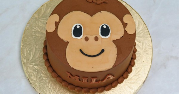 Monkey Layer Cake - Classy Girl Cupcakes
