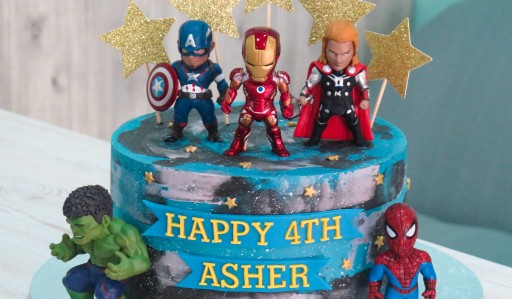 Sweet And Juicy Tastes Pineapple Flavored Avengers Cake For Kids Birthday  Shelf Life: 24 Hours at Best Price in Delhi | Kids Cake
