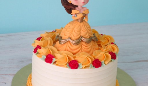 How To Make A Princess Belle & Castle Cake