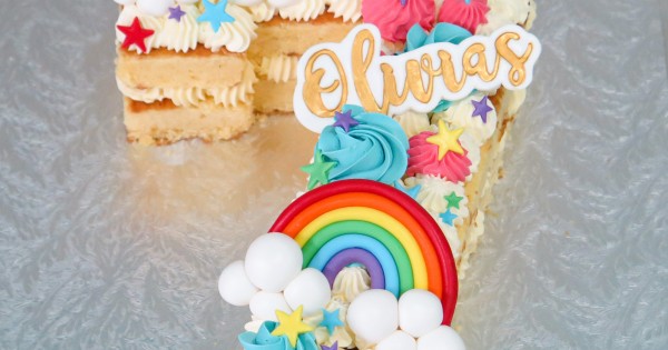 Number seven unicorn cake #unicorncake #number7 #birthdaycake #customc... |  TikTok