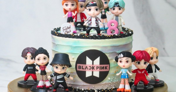 BTS theme birthday party cake topper – PartyAccessories.pk