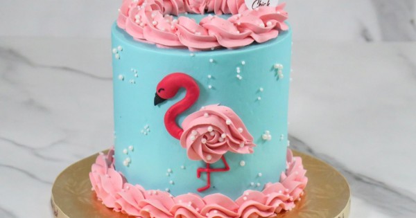 Flamingo Beach Cake