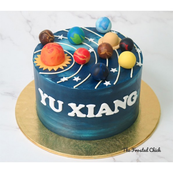 space galaxy planet birthday cake design ideas decorating tutorial classes  courses video - YouTube