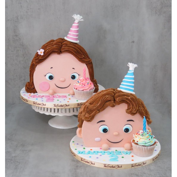 Order Moist and Frosted Half Birthday Cake 3 Kg Online at Best Price, Free  Delivery|IGP Cakes