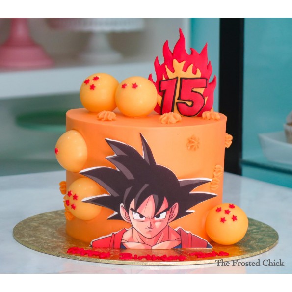 Cartoon Character Goku Theme Cake - The cake fairy