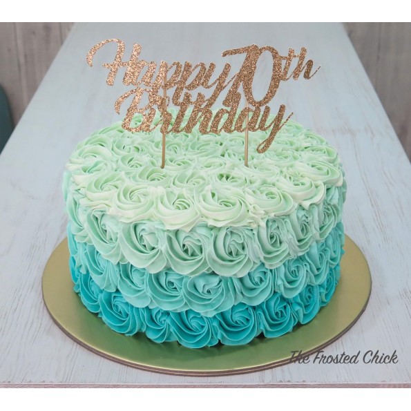 Rosette Cake | Buttercream birthday cake, Creative birthday cakes, Rosette  cake