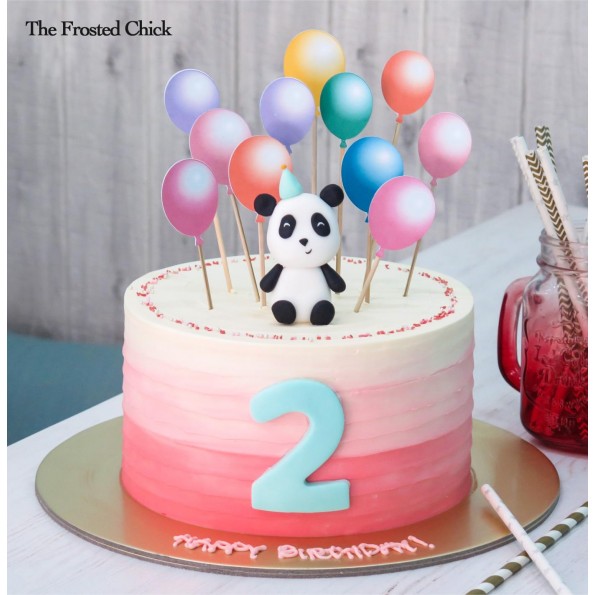 Happy Birthday Panda Theme Acrylic Cake Topper For Birthday Party Cele –  Party Sharty