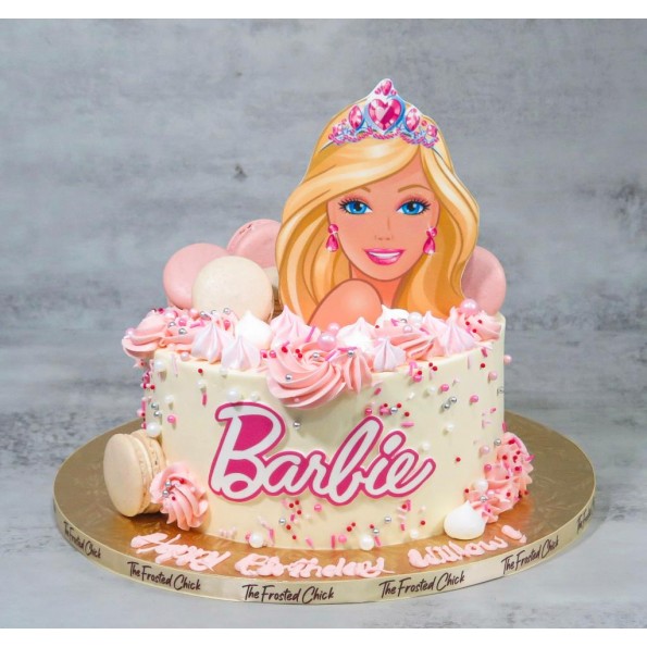 Barbie silhouette cake - Decorated Cake by Jenn Szebeledy - CakesDecor