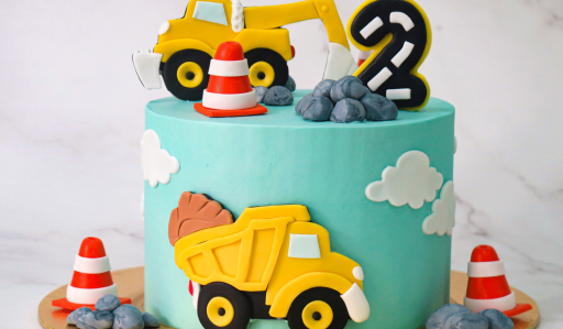 Easy Construction Birthday Cake