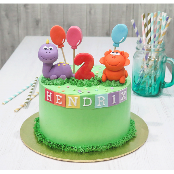 DINOSAUR CAKE! Easy Birthday Cake Decorating - YouTube