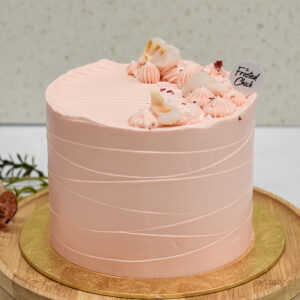 lychee rose buttercream cake