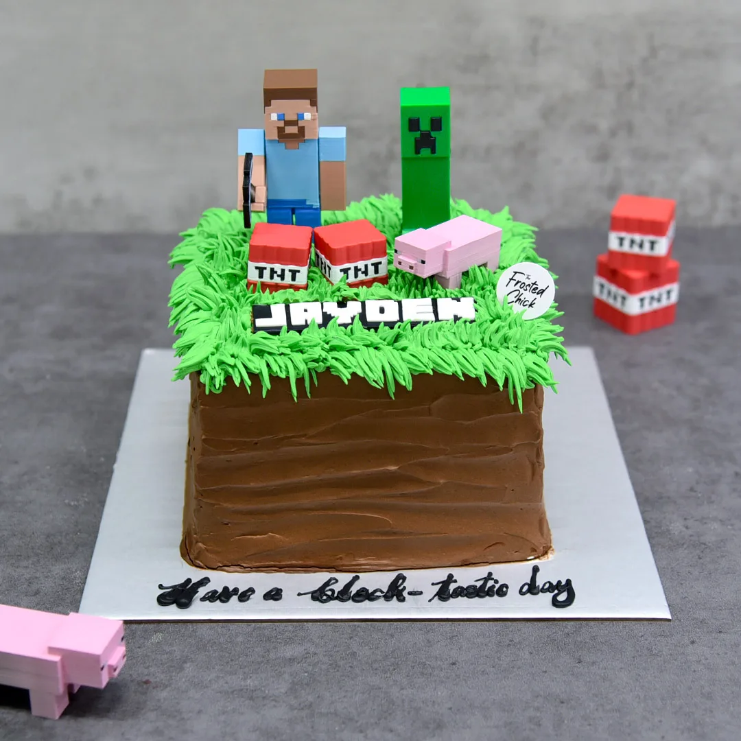 Minecraft Inspired Cake