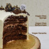 vegan choc cake slice