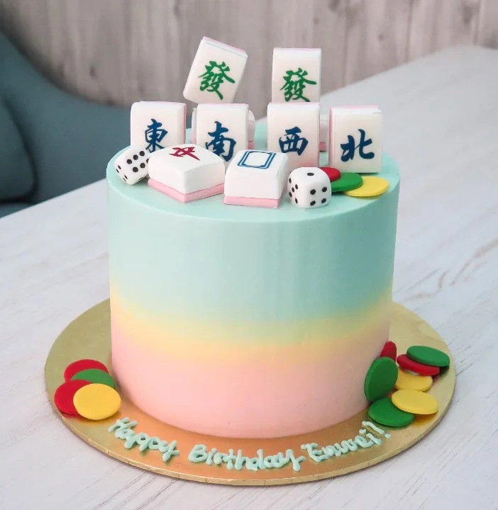 Pastel Mahjong Cake (Money Pulling option)