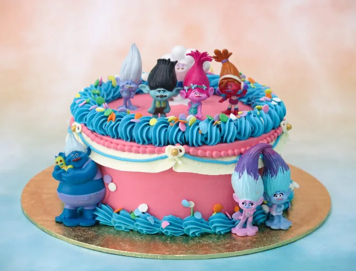 Trolls Inspired Celebration Cake