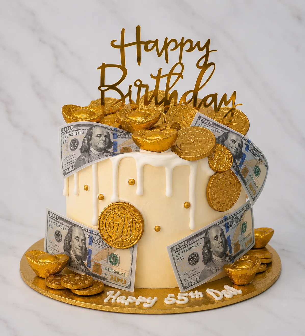 Overflowing Cash Money Pulling Cake