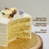 gluten free vanilla cake slice