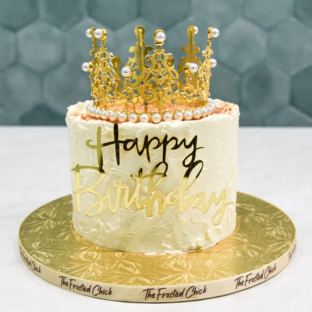 Blow Away Glitter Crown Cake