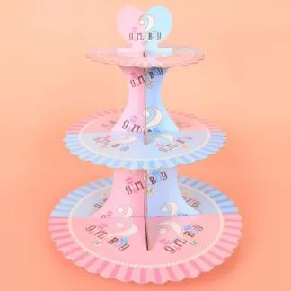Gender Reveal Cupcake Stand