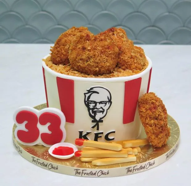 KFC Bucket Inspired Cake