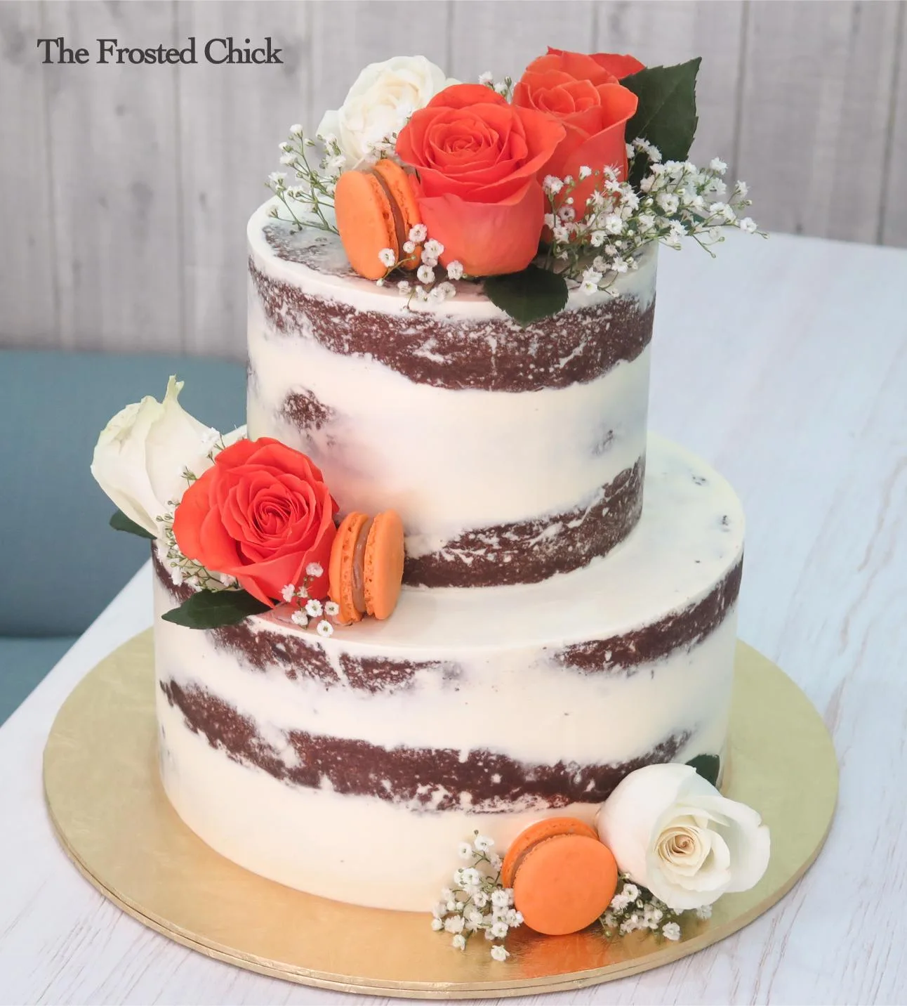 Semi Naked Fresh Floral Cake
