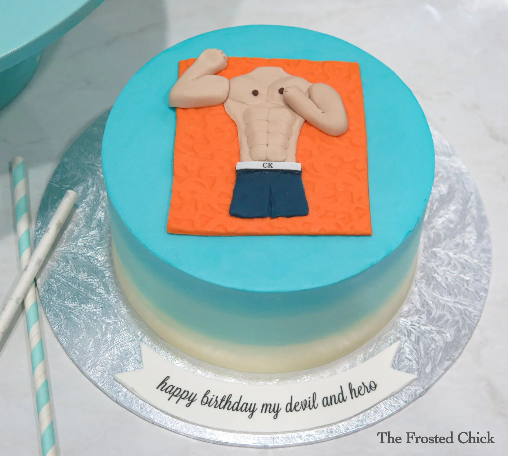 Muscle Man & Abs Cake