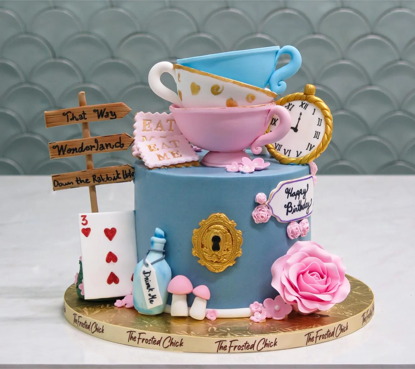 Whimsical Tea Party Cake