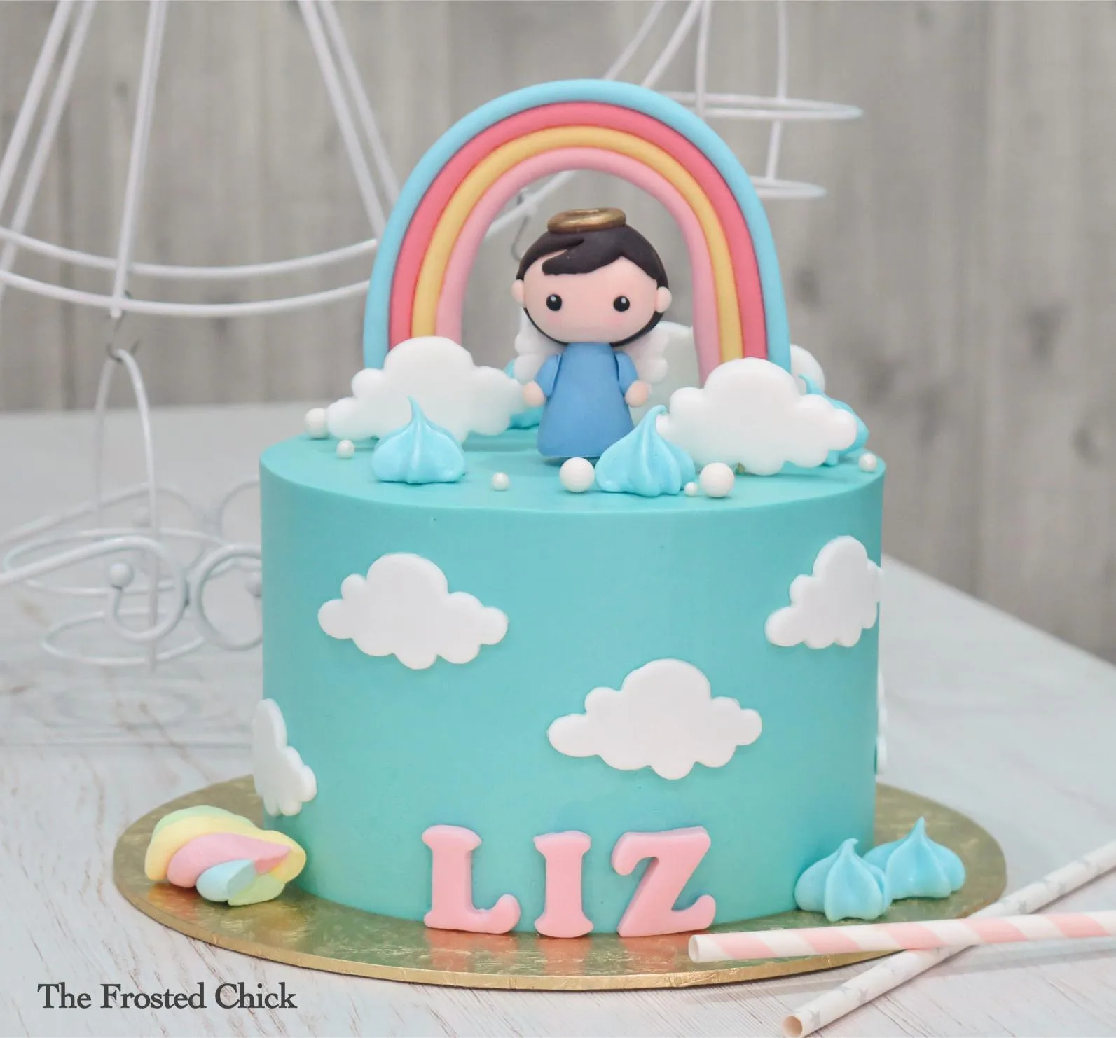 Angel Baptism Cake