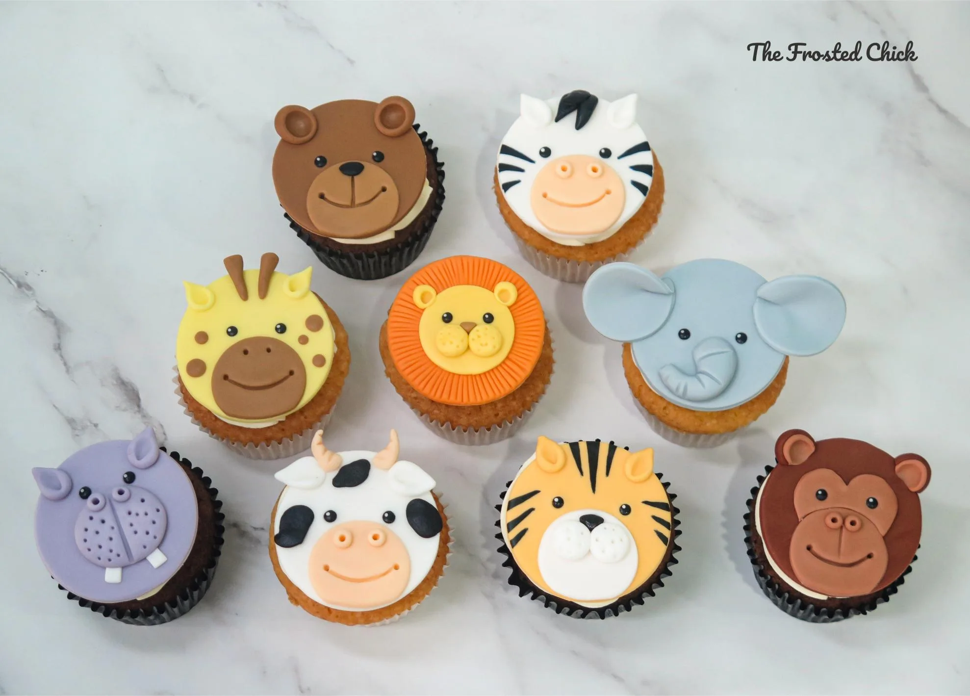 Cute Animal Cupcakes