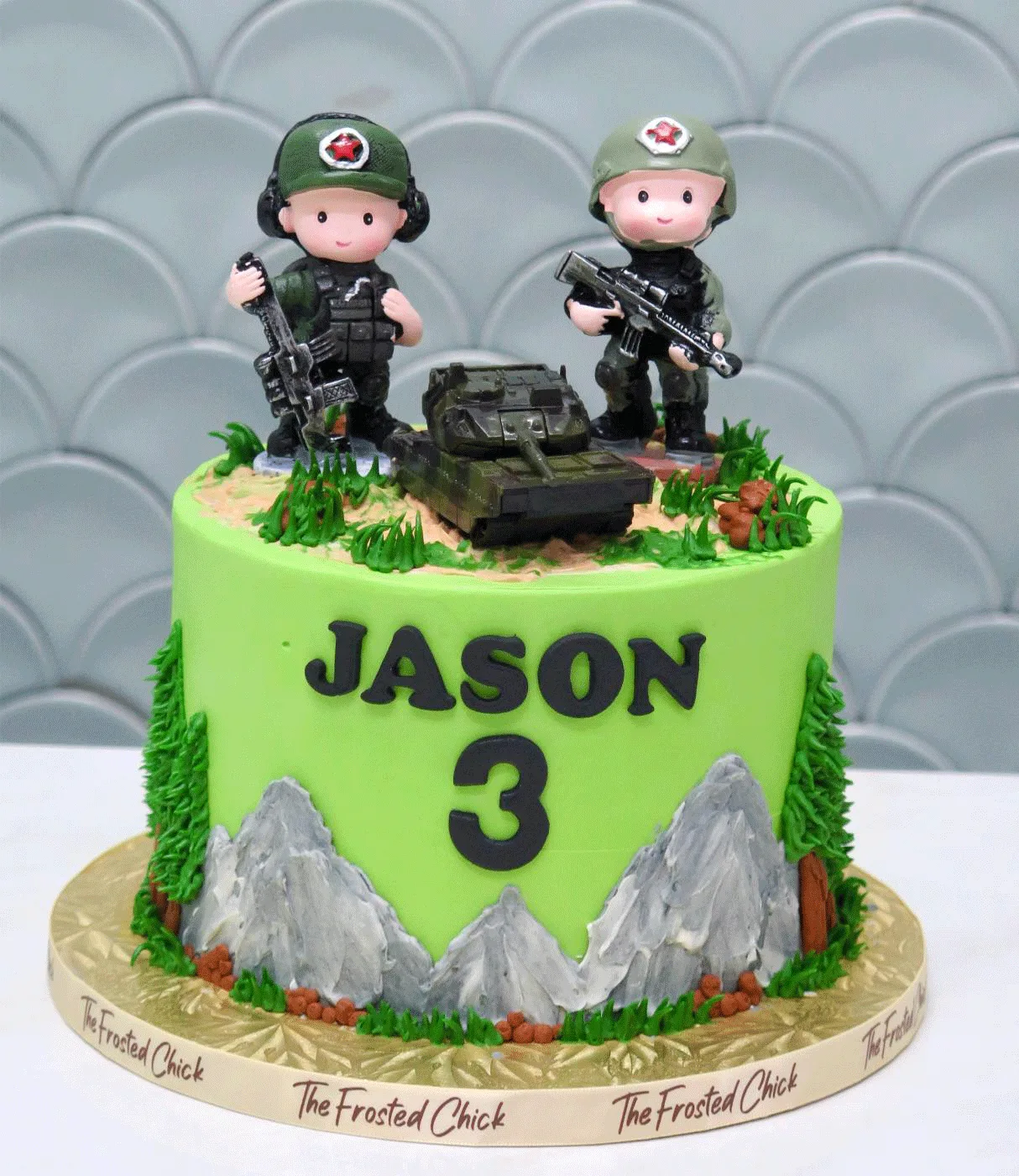 Ah Boys Go Army Cake