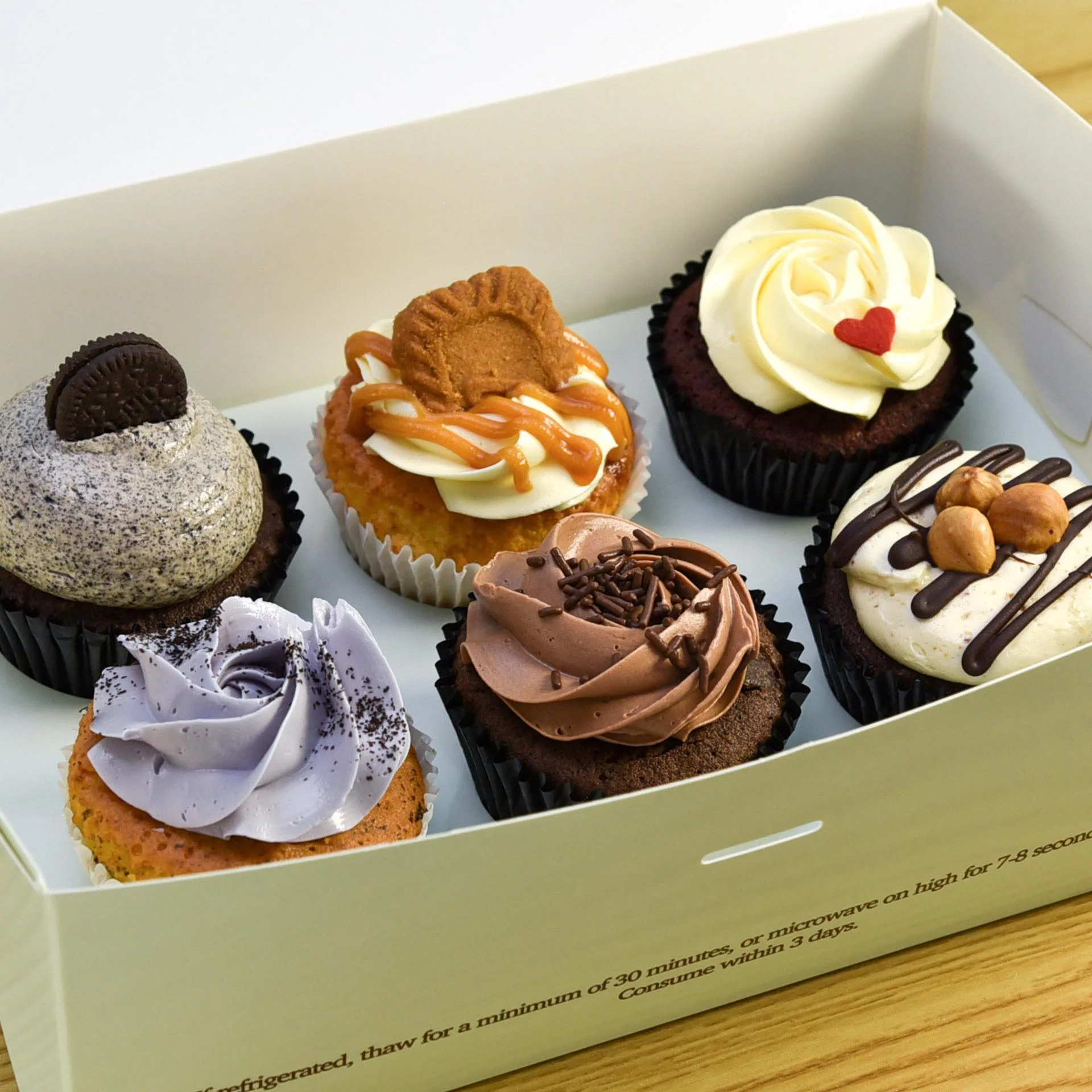 Box of 6 Cupcakes (Assorted)
