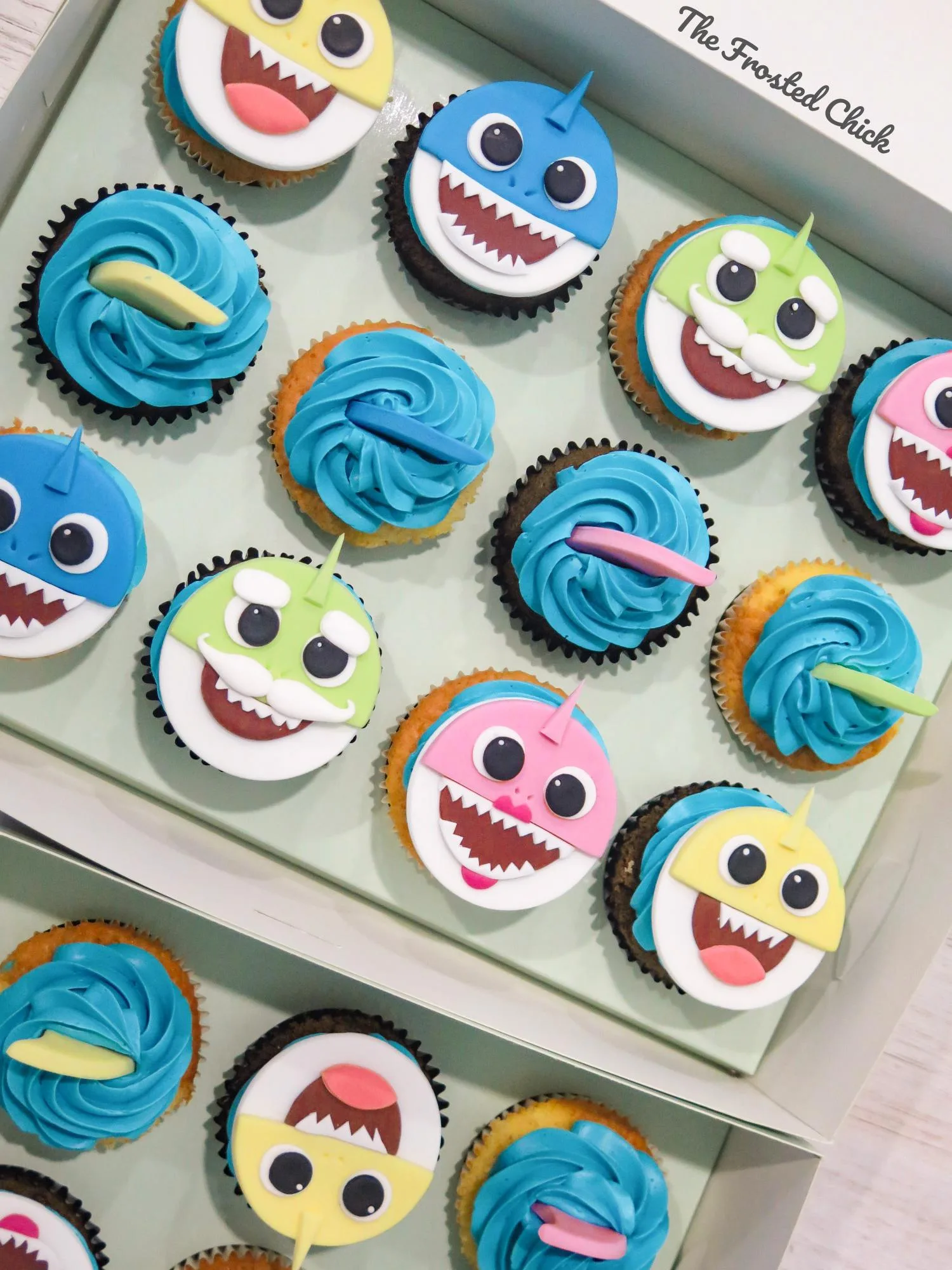 Baby Shark Cupcakes