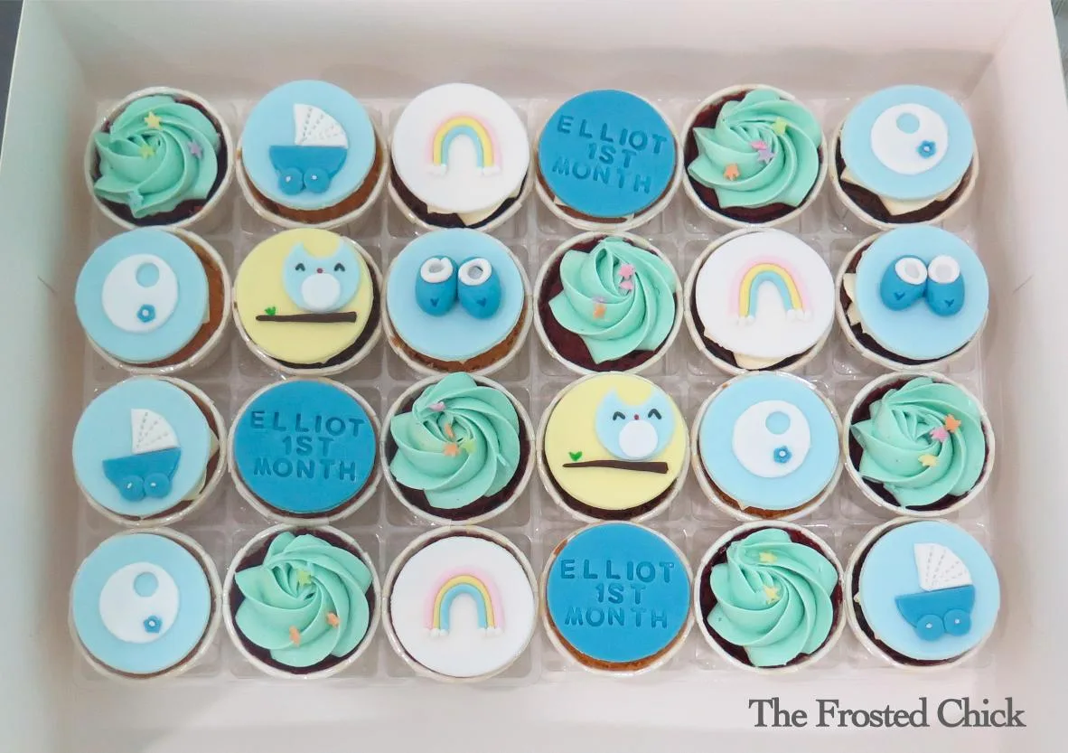 Baby Shower Mini Cupcakes (Per 2 Dozen)