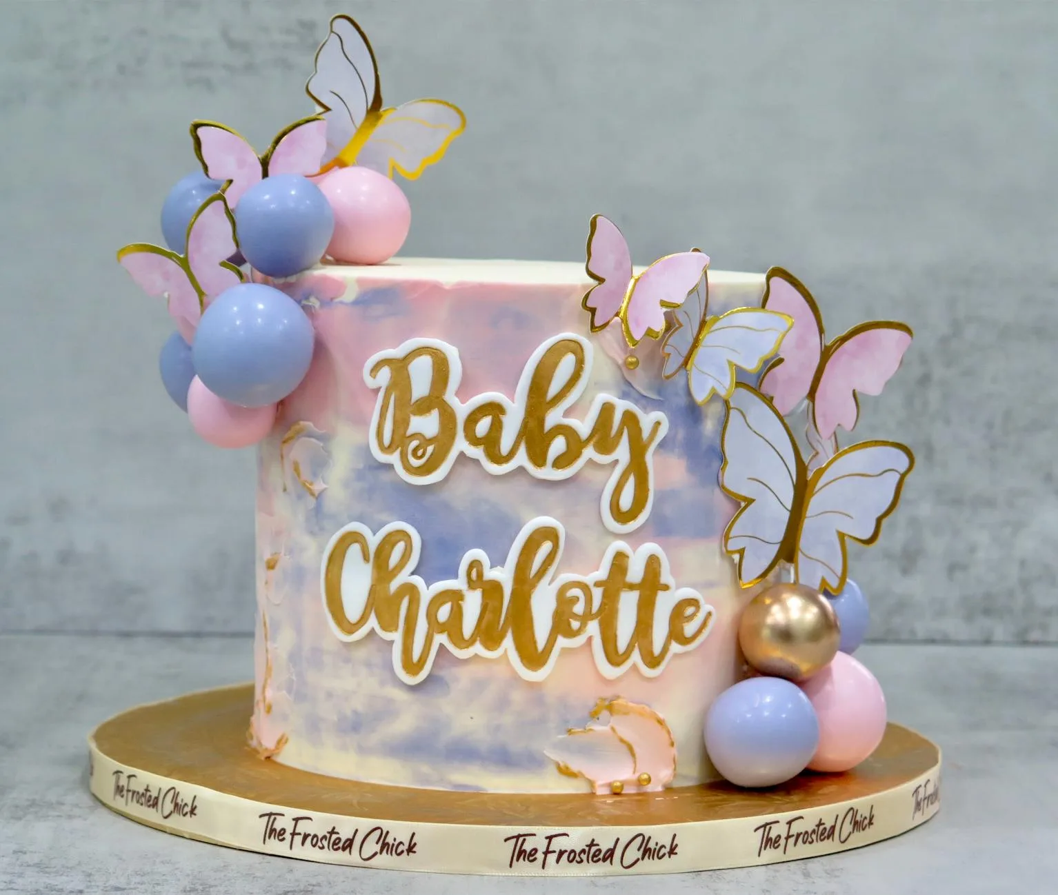 Butterfly Watercolor Cake