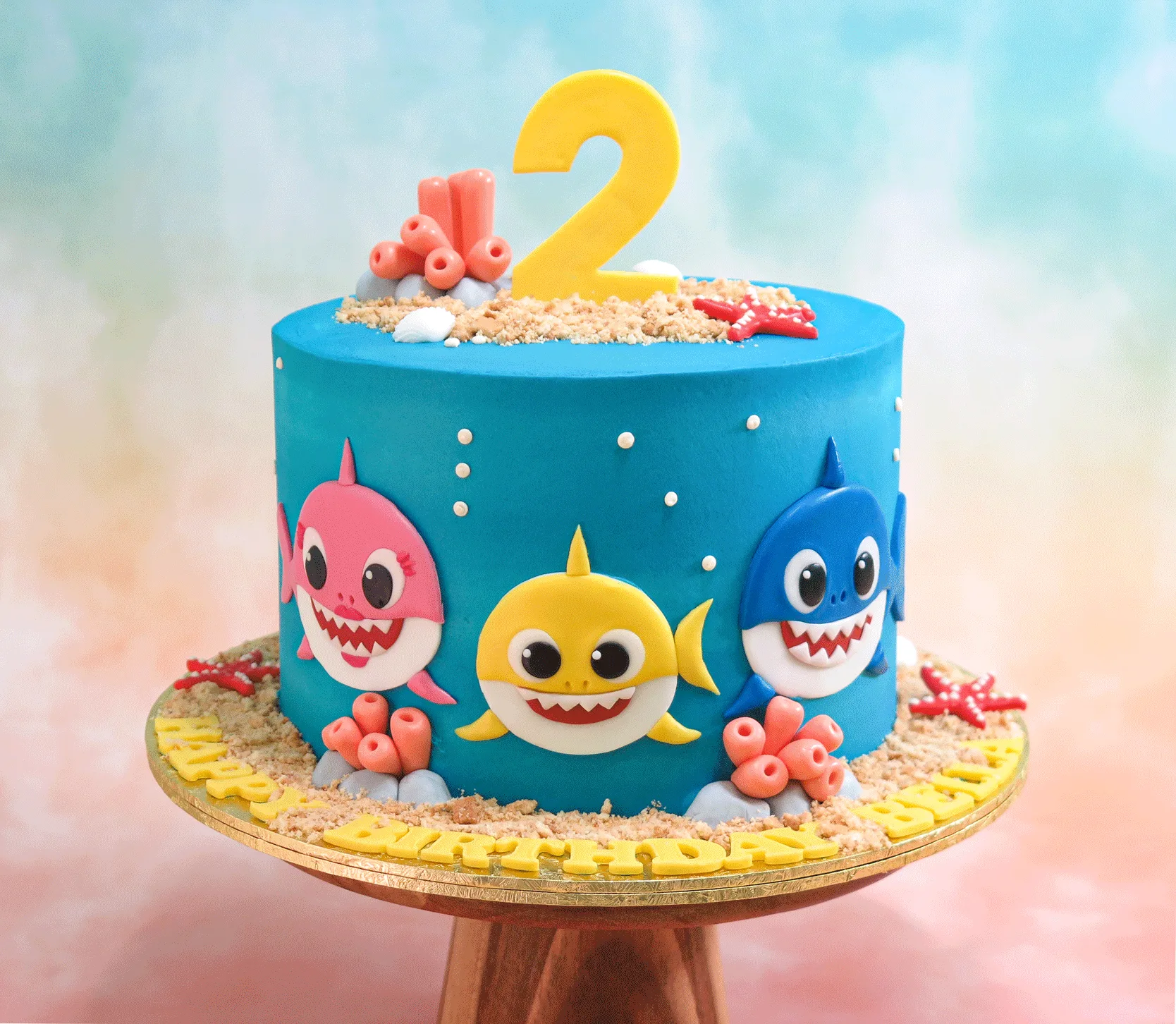 Shark Family Cake