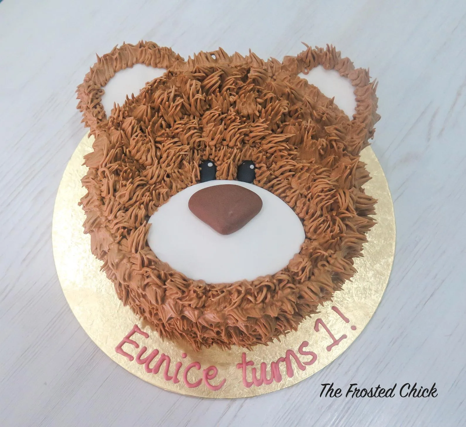 Teddy Bear Face Cake