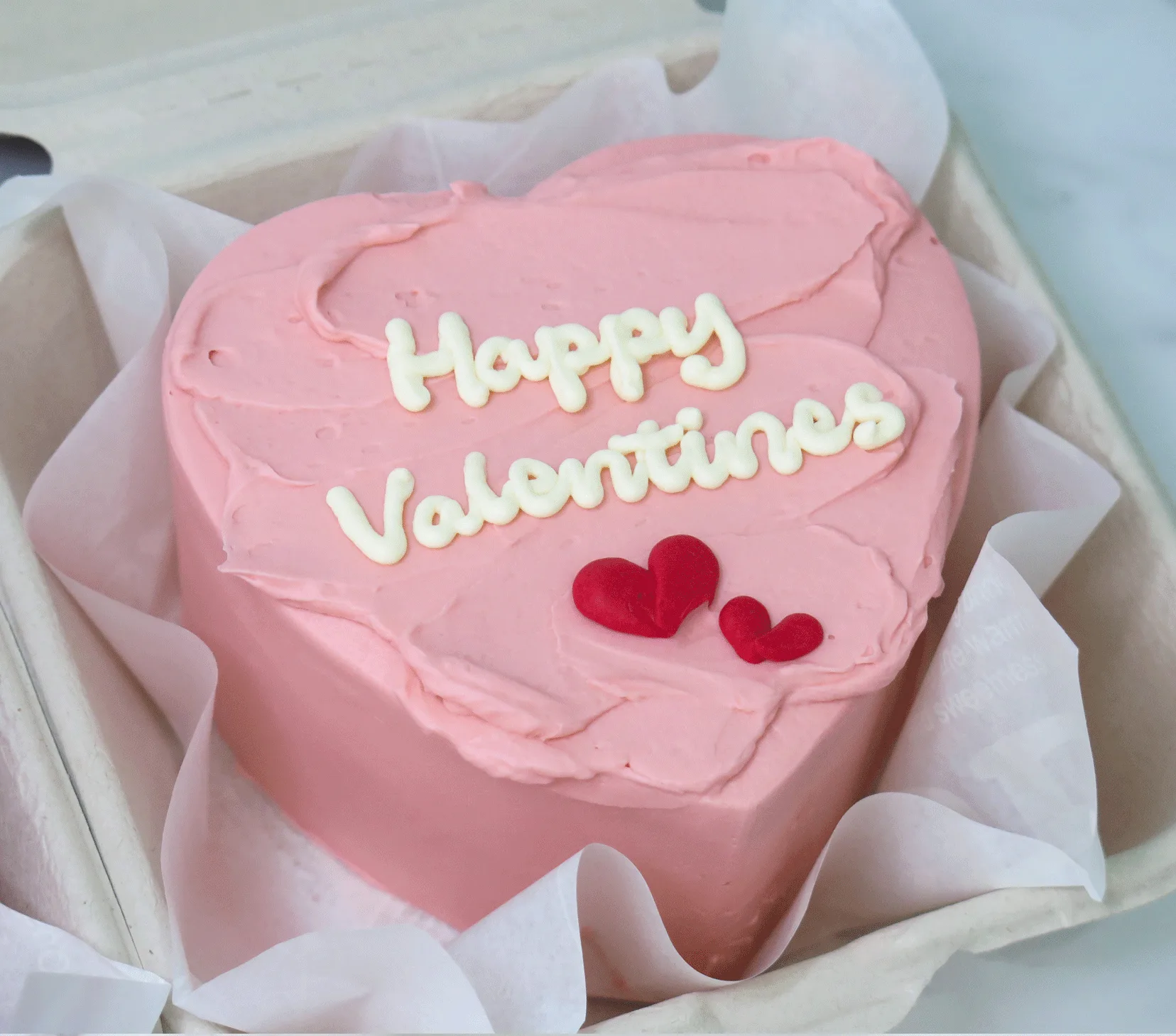 Pink Heart Bento Cake