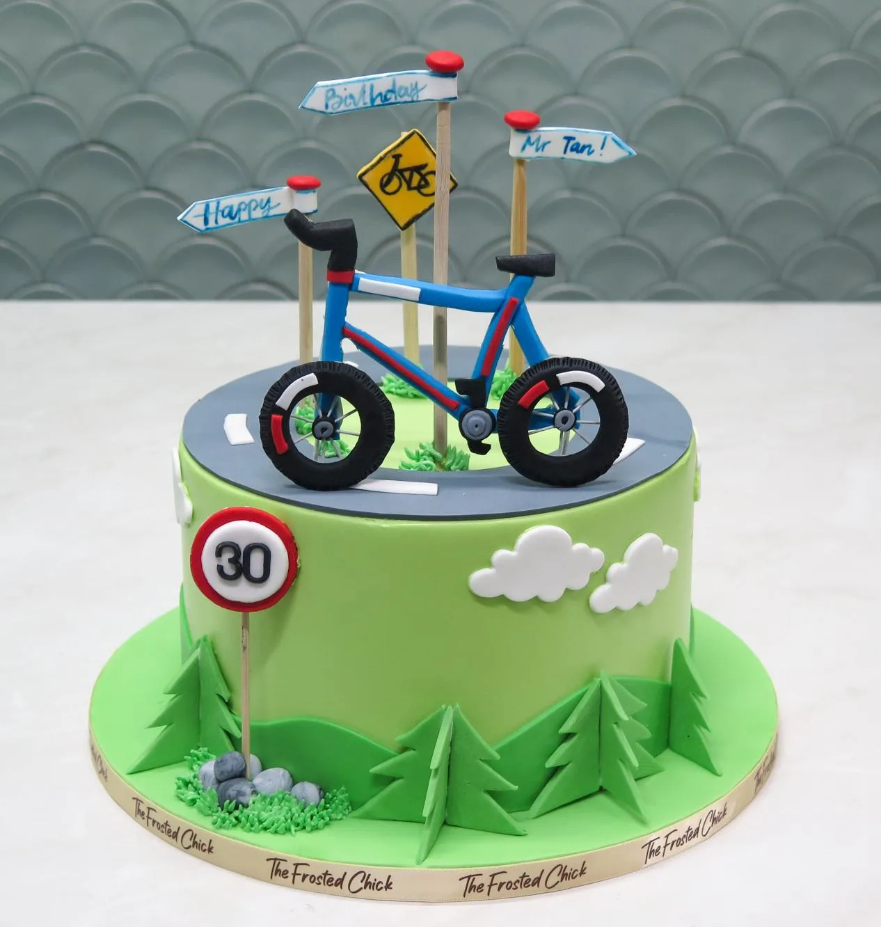Bicycle Signs Cake