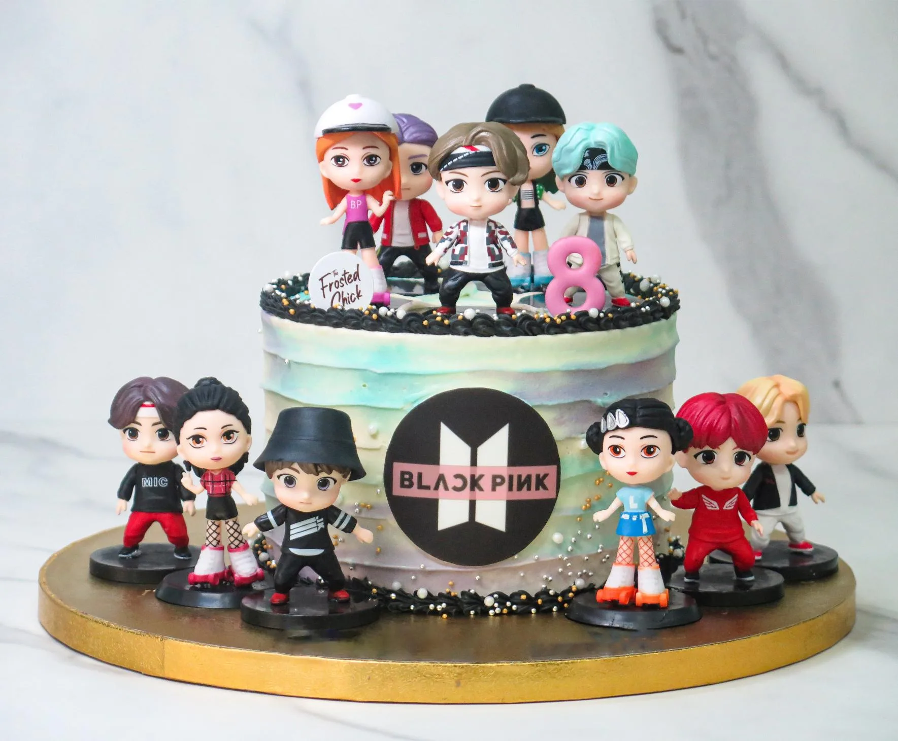 BTS  x BLACKPINK Cake