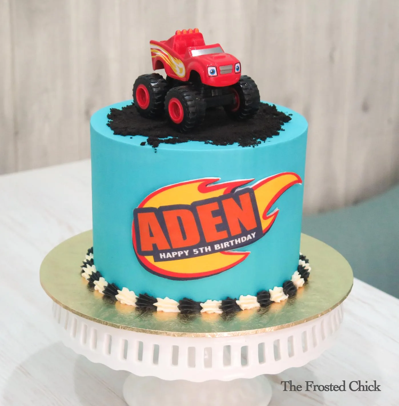 Monster-Truck Blaze Cake
