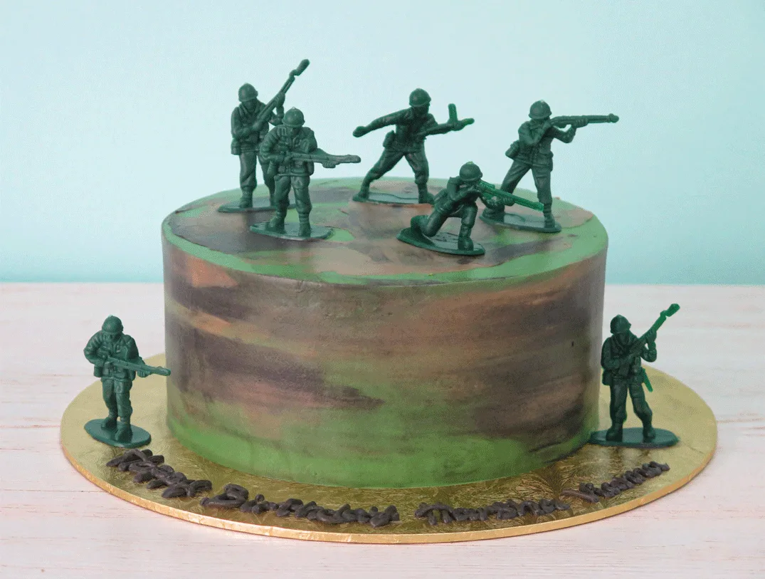 Army Soldier Camo Cake