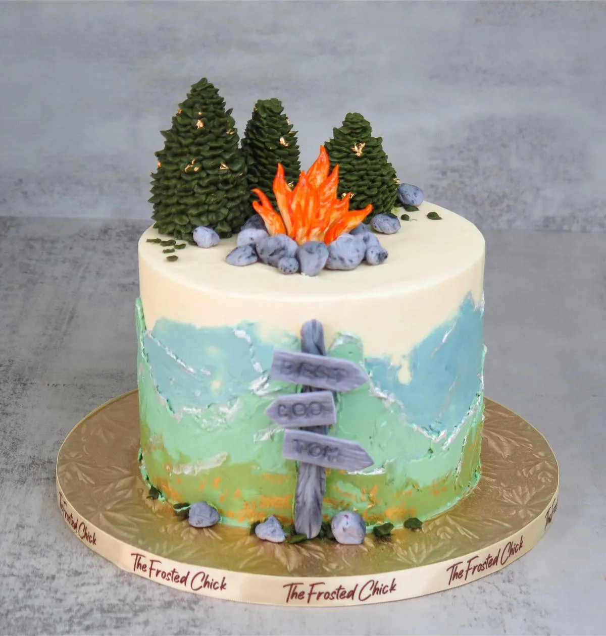 Mountain Hiking Campfire Cake