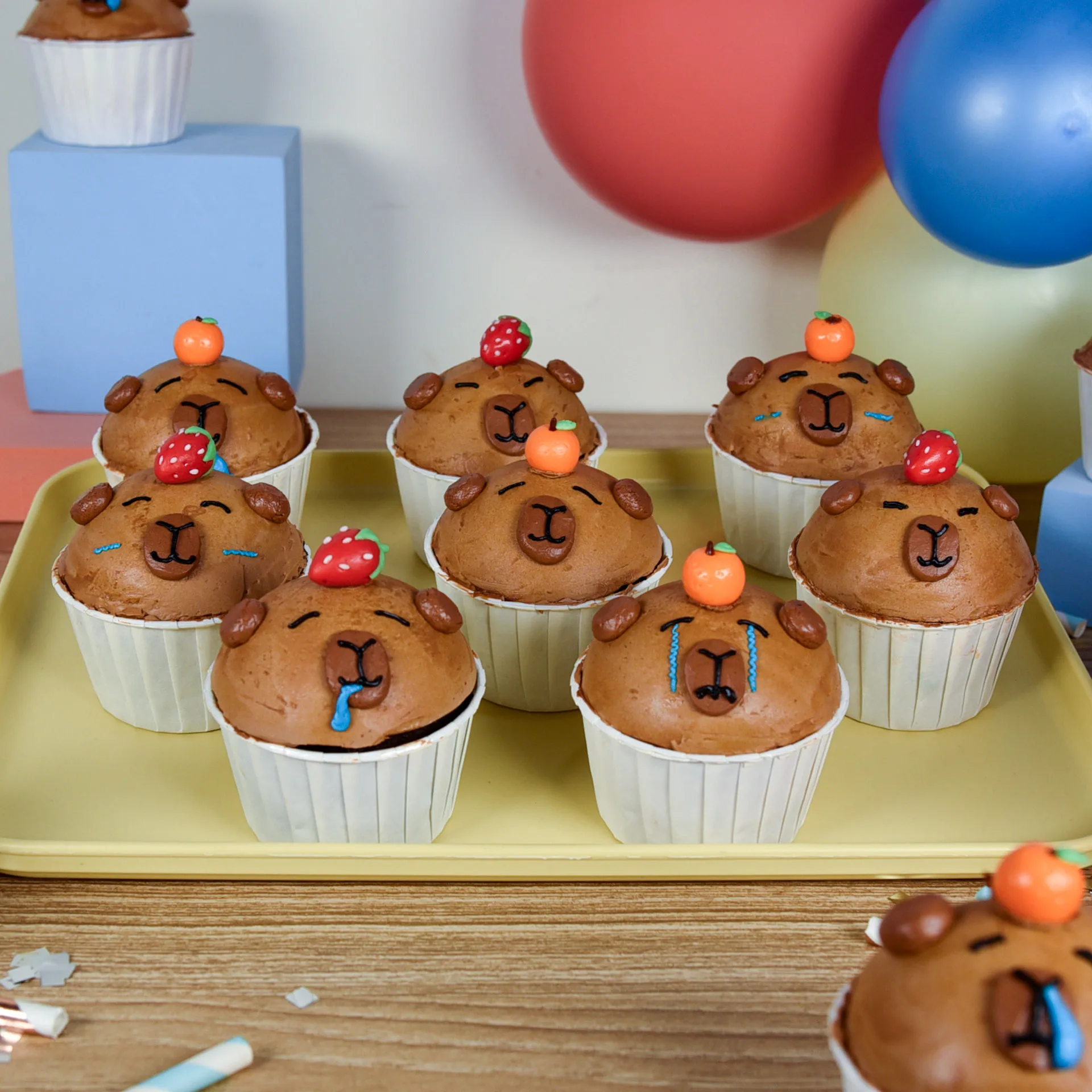 Capybara Cupcakes