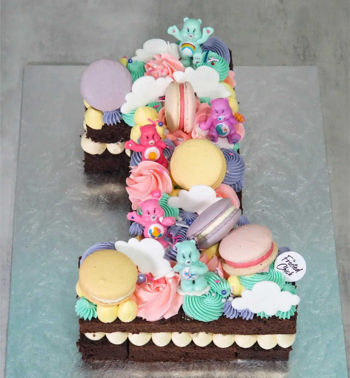 Care Bears Number Cake