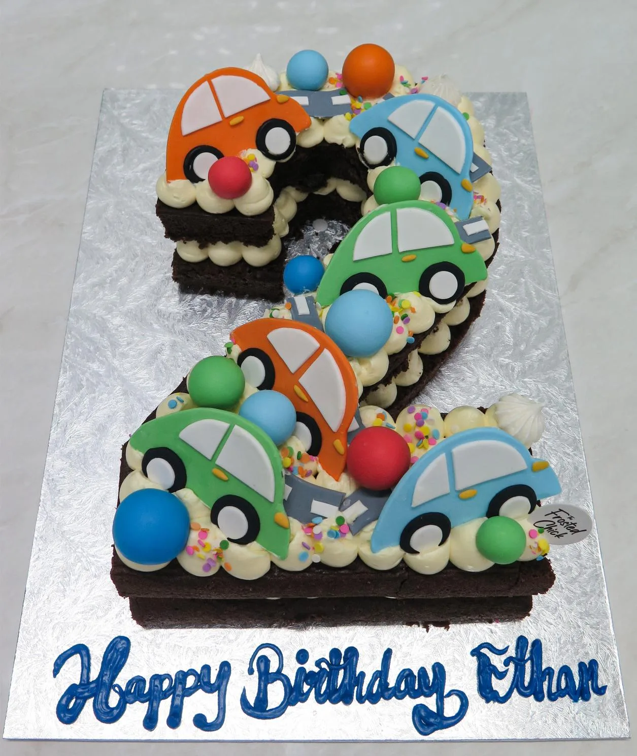 Cars Number Cake