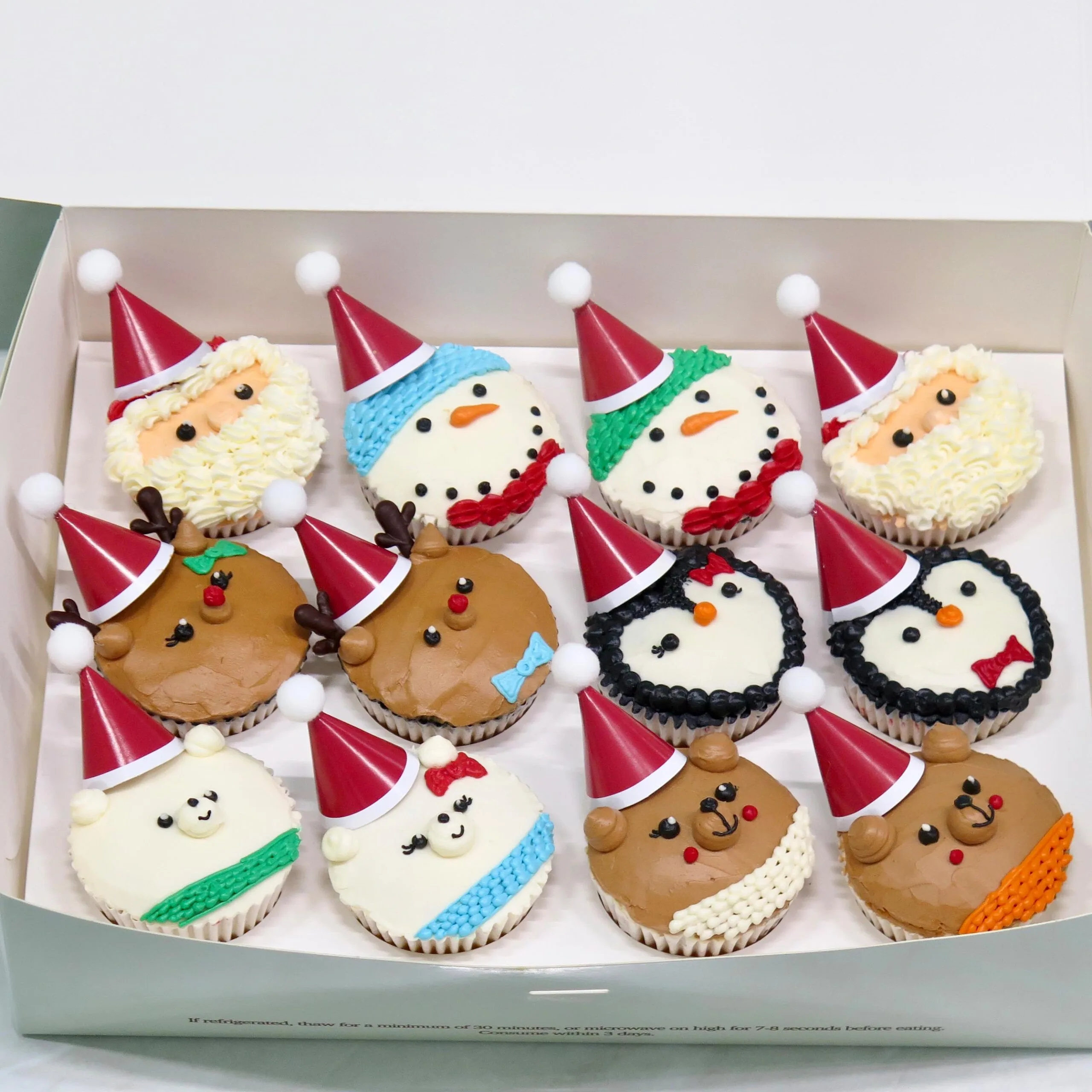 Christmas Winter Village Cupcakes