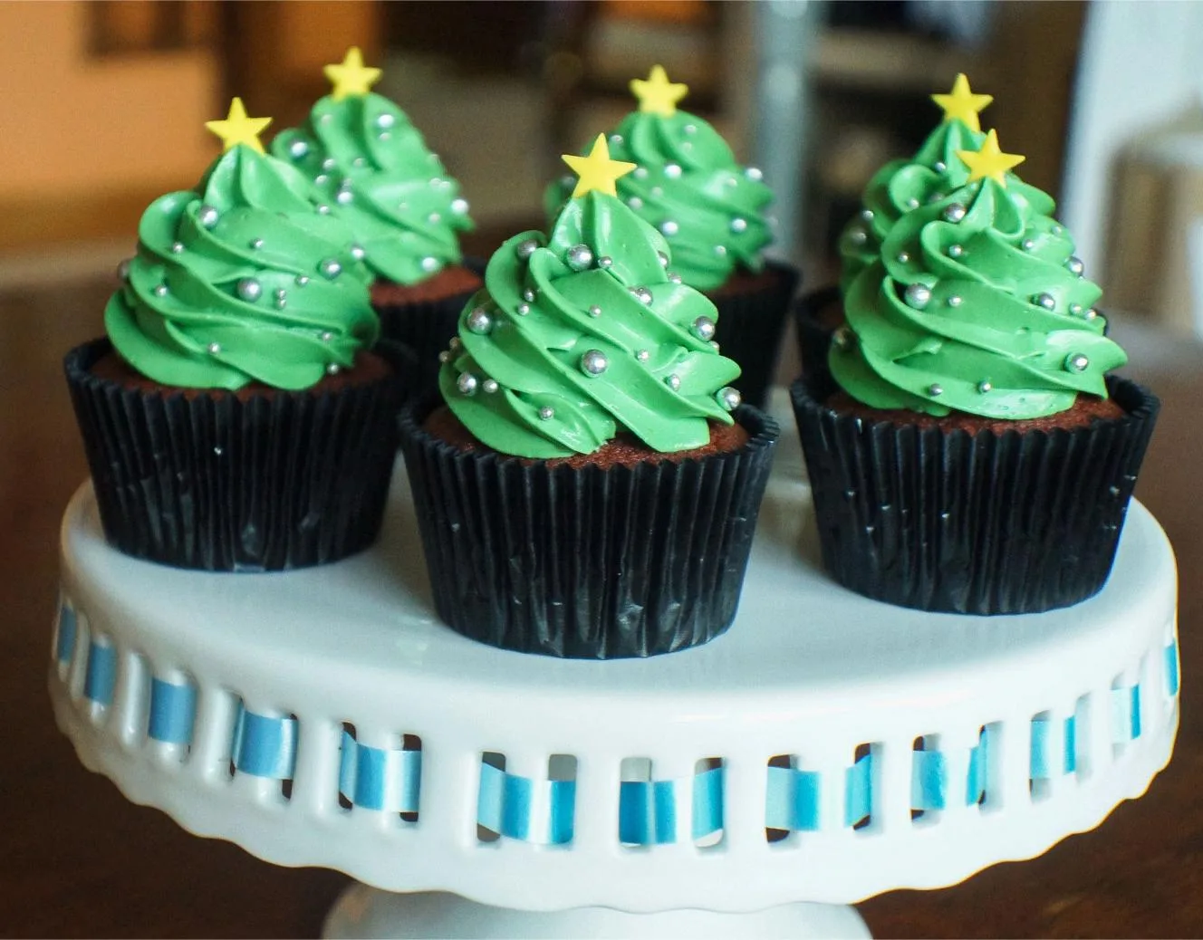 Christmas Tree Cupcakes