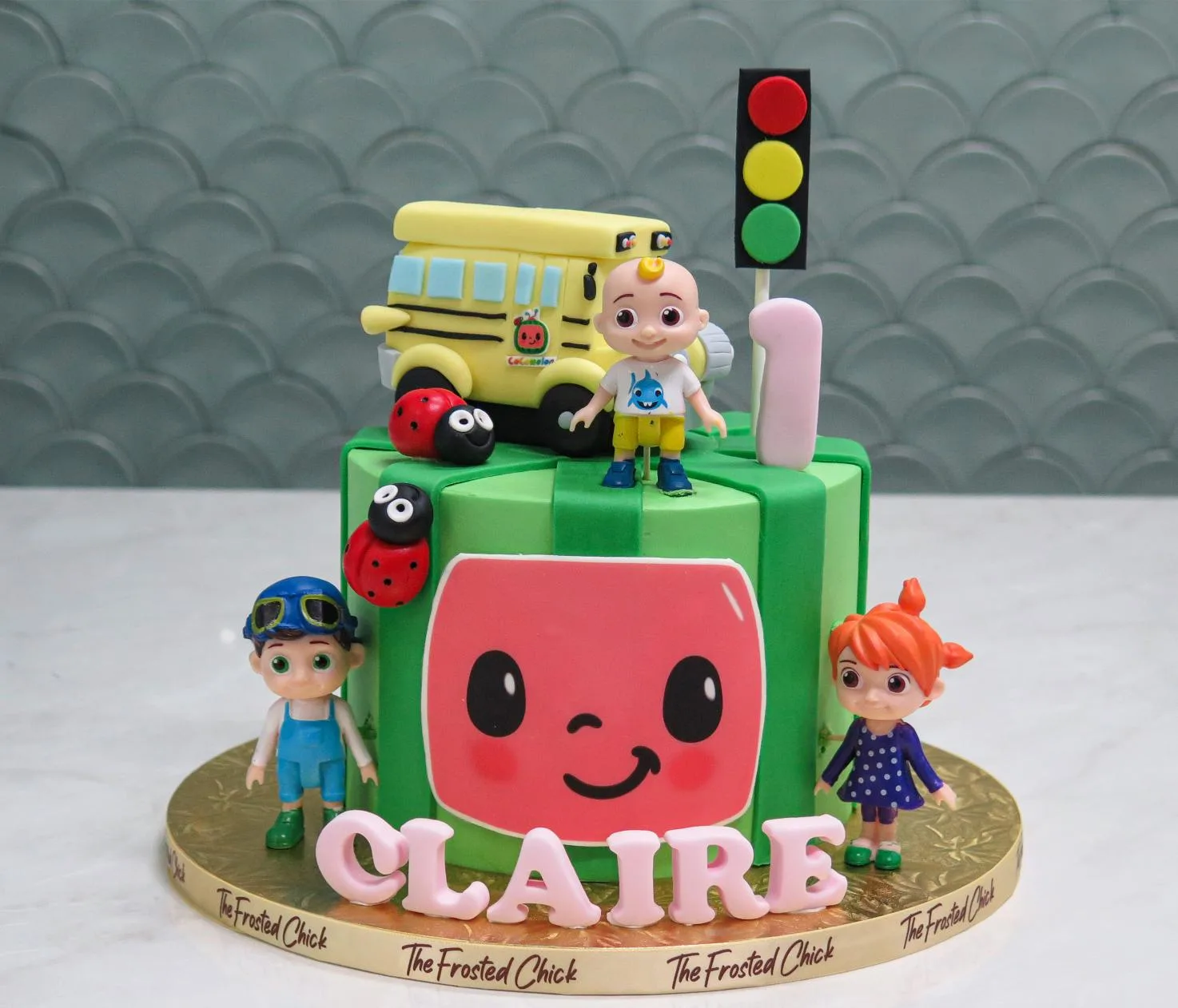 Cocomelon Friendly Bus Cake