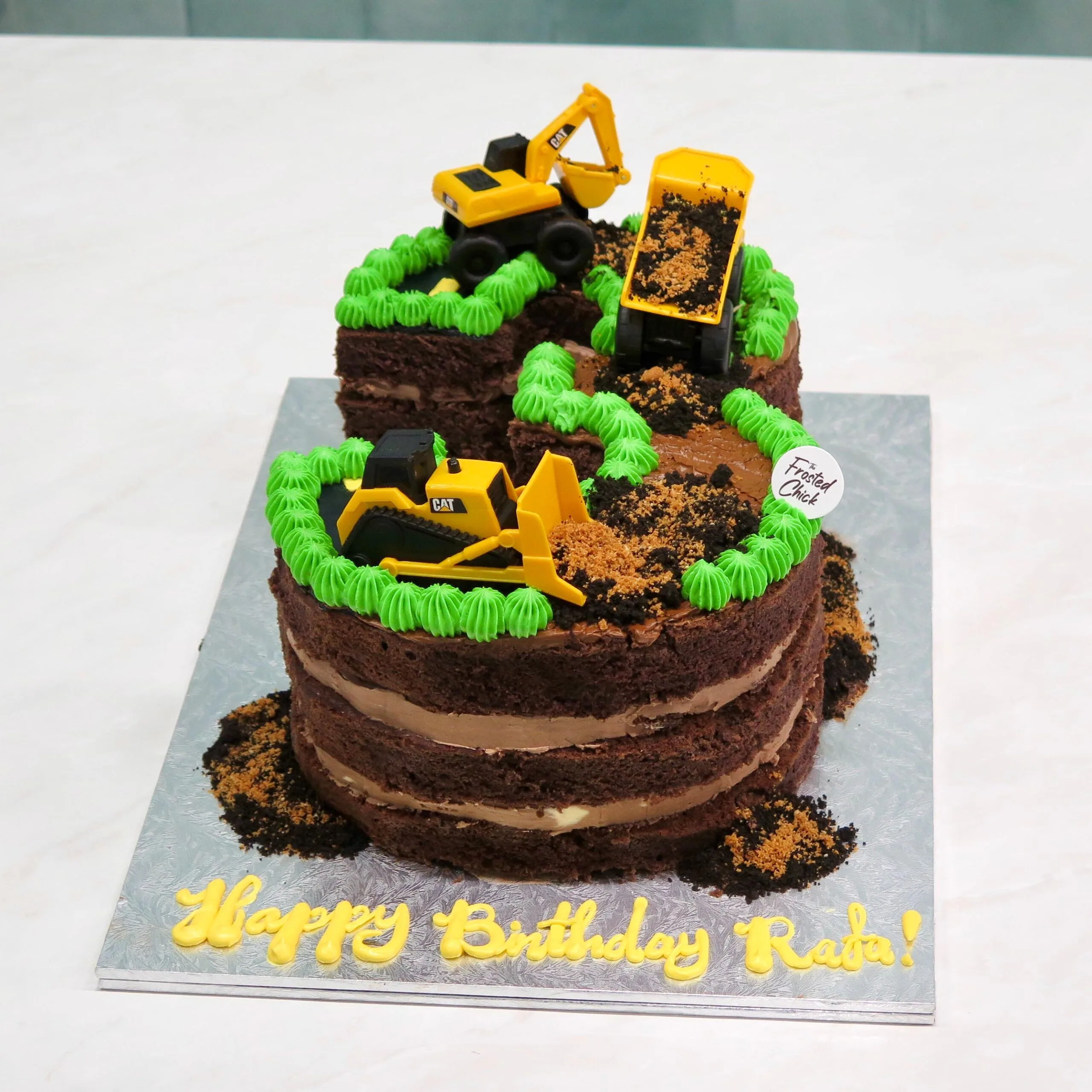 Construction Number Cake